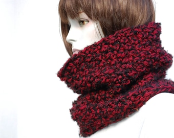 Loop scarf Wool scarf women Chunky knit scarf Snood scarf Hand knitted scarf Wool scarf women Tube scarf Knitted cowl