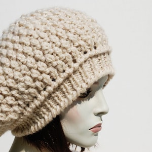 Beret hats for women- Knitted beret-Mohair beret-Slouchy beret-Womens knit beret-Slouchy knit hat