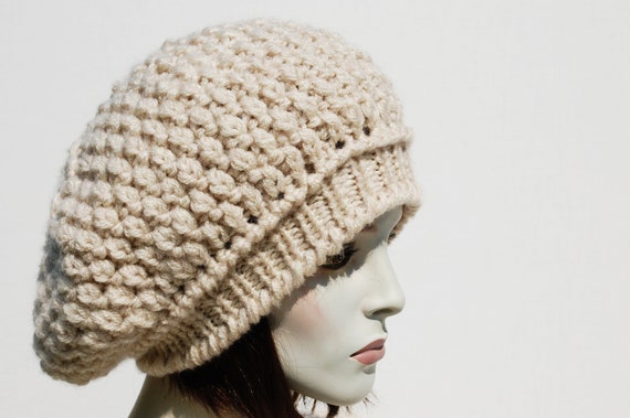 Bonnet/béret Femme En Laine Mohair Mélangée - Taille Unique, Couleur Marron, Style Rétro - Neuf Avec étiquettes