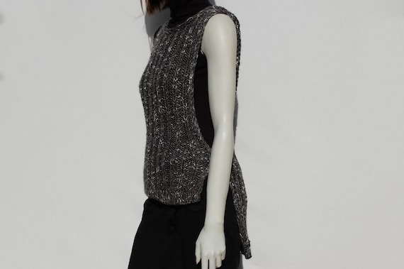 grey sweater vest womens