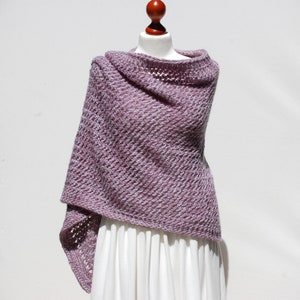 Hand knitted shawl, Bridal cover up, Woolen shawls, Shawl knit kit, Handknit shawl,Summer women scarf