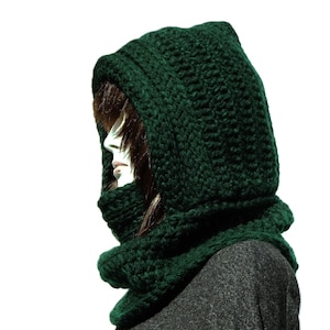 Cozy Handmade Winter Knit Hooded Wrap Scarf for Ultimate Warmth