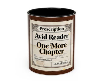 Prescription Coffee Mug – Dark Academia Bookish Reader Cup