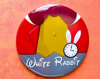 White Rabbit "3 pin back button