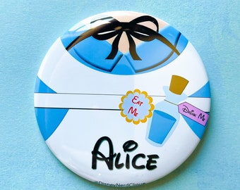 Alice 3" pinback button