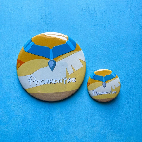 Pocahontas pin back button set