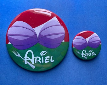 Custom Ariel pin back button set