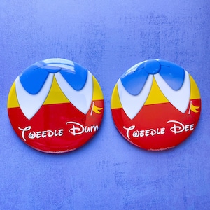 Tweedle Dee & Tweedle Dum 3&quot; button set