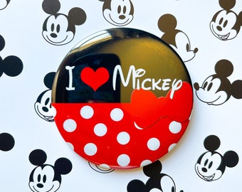 I love Minnie button