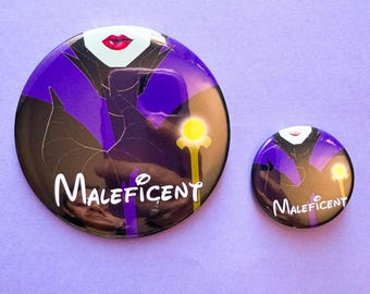 Malificent inspired button set