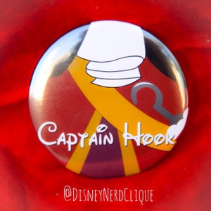 Captain Hook inspired 3&quot; button