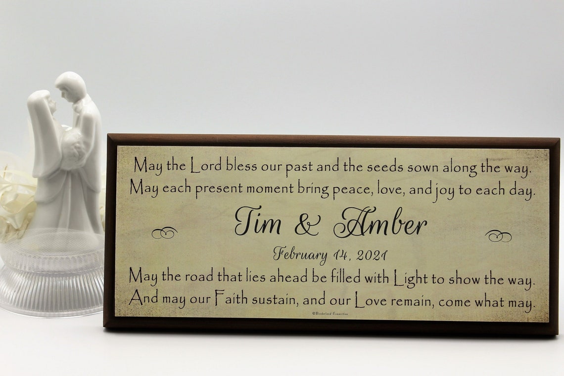 Marriage Prayer Personalized Anniversary Gift Christian Etsy
