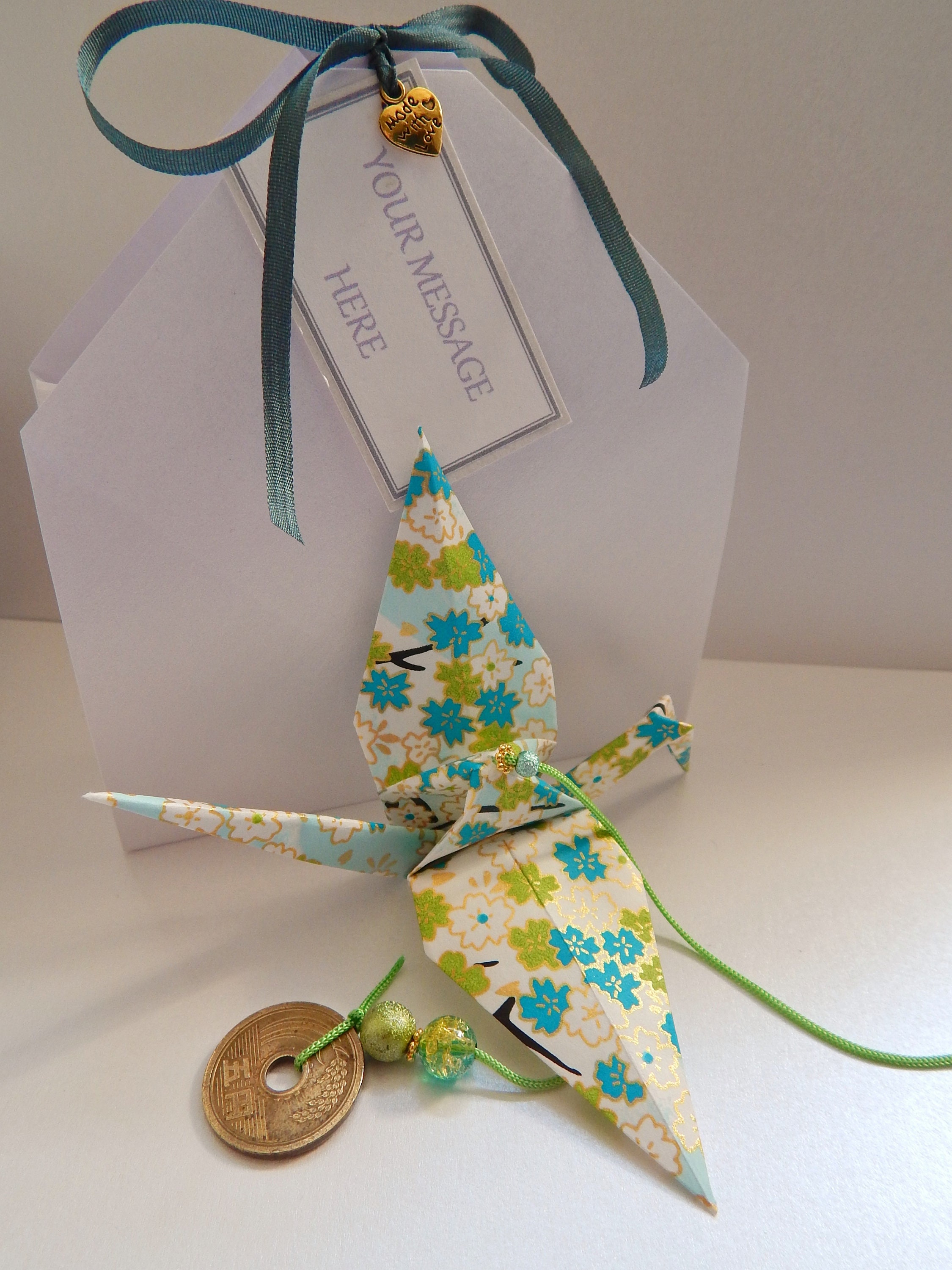 Paper Crane 1st Wedding Anniversary Gift Good Luck Gift Etsy