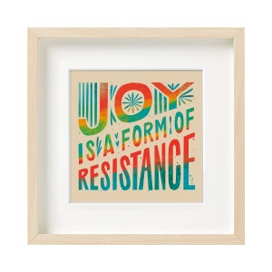 Colorful Wall Decor, Rainbow Art, Typography Wall Art, Protest Art, Black Lives Matter, Typographic Print, Happy Quotes Wall Art, Joy Quotes