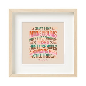 Maya Angelou, Still I Rise, pôster tipográfico, arte de parede de galeria, arte de parede inspiradora, citações de mulheres, decoração de casa, arte de parede para impressão