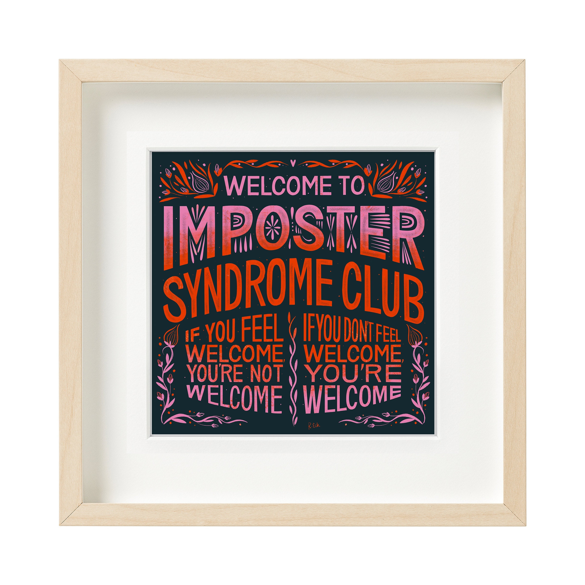 You Are Not an Impostor Typography Print You Are Not an Impostor Typography Print