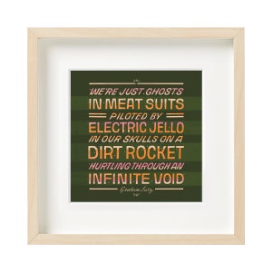 Existential Quote, Graham Lutz, Funny Quotes, Hand drawn printable, Funny Room Decor, Deconstruction, Colorful Wall Art, Quote Wall Art