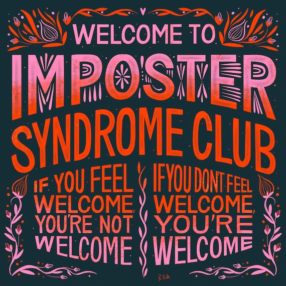 You Are Not an Impostor Typography Print You Are Not an Impostor Typography Print