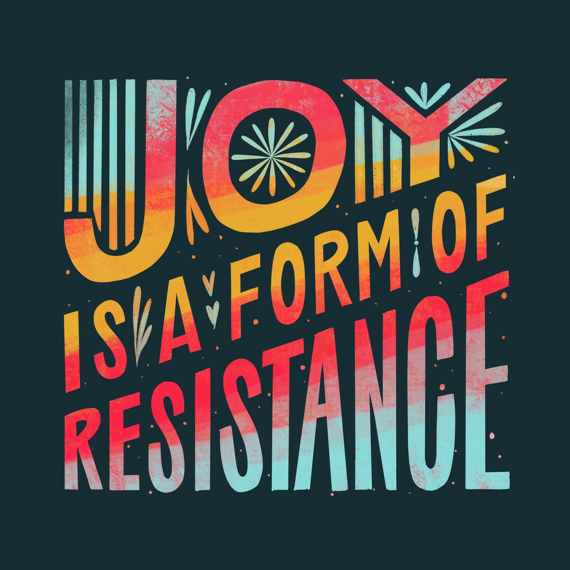 Colorful Wall Decor Typography Wall Art Inspirational Wall Etsy