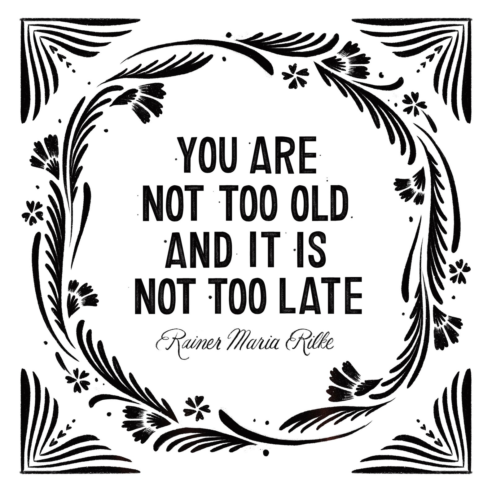 Inspirational Wall Art Black & White Art Vintage Art Black - Etsy