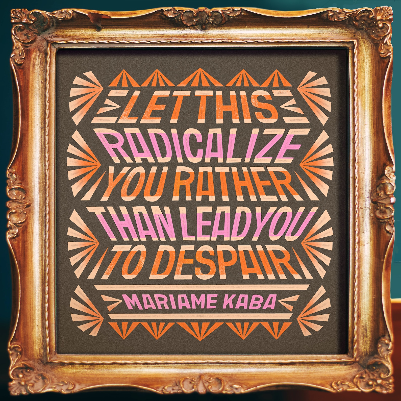 Mariame Kaba Colorful Wall Art Activist Art Social Justice Etsy