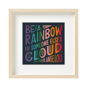 Maya Angelou Quote Wall Art, Kids Room Wall Decor, Nursery Wall Art, Happy Quotes Wall Art, Hand drawn printable, Colorful Wall Decor
