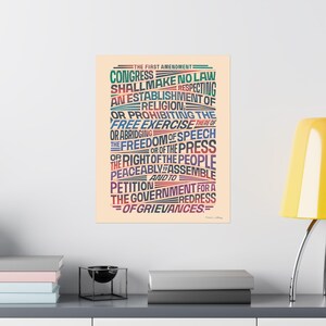 PRINT: First Amendment Matte Vertical Posters - Etsy