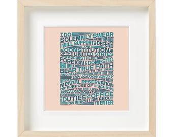 Federal Oath Art Print (Digital Download)