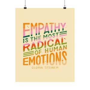 IMPRIMIR: Pôsteres verticais foscos de Empatia Gloria Steinem