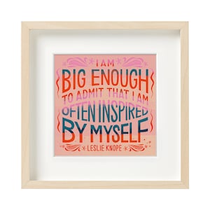 Leslie Knope, Parks and Rec, Citação de Mulheres, Mulheres Empoderadas, Pôster Tipográfico, Mulheres Fortes, Presente para Ela, Presente para Melhor Amiga, Decoração de Quarto de Menina