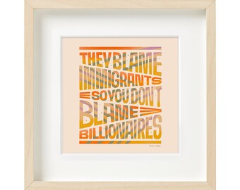 Blame Billionaires Wall Decor (Digital Download)