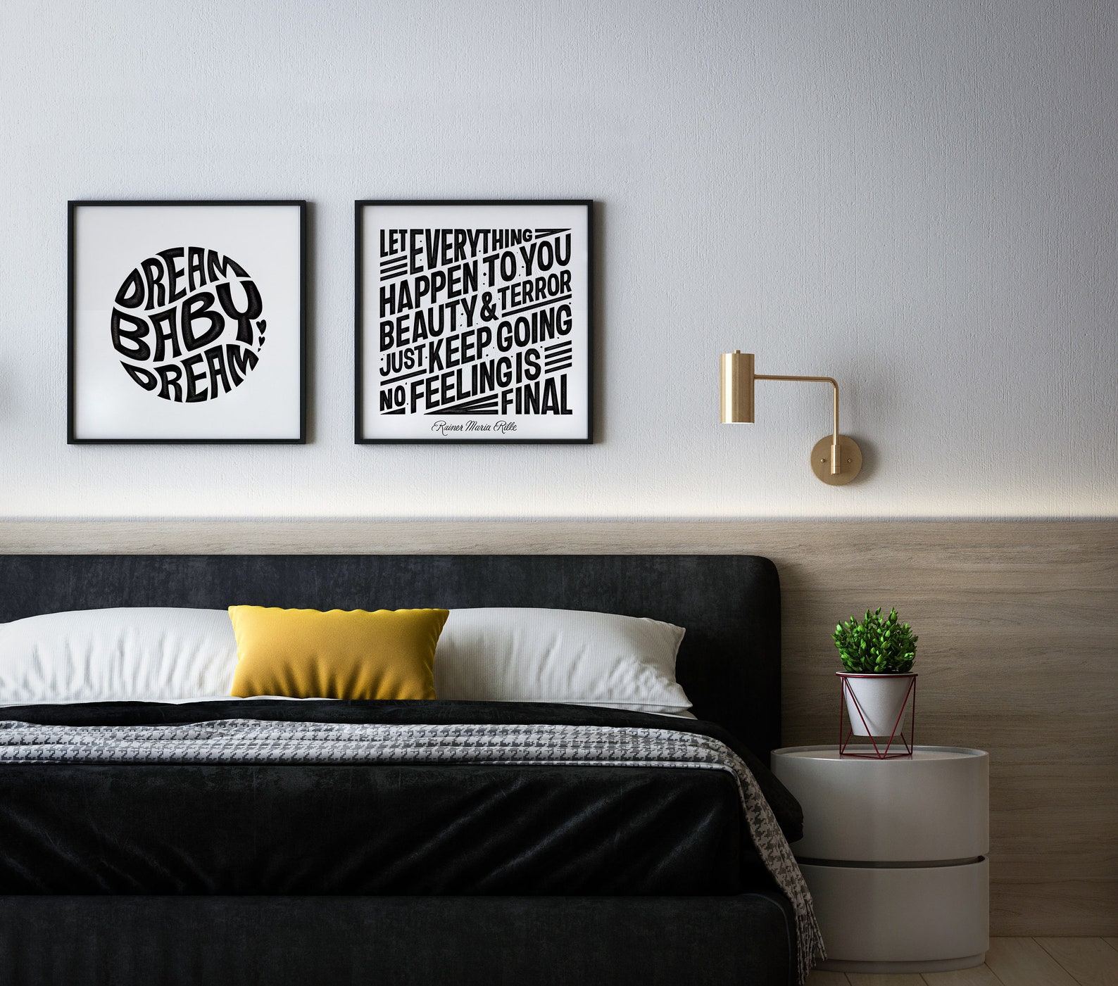Inspirational Wall Art Inspirational Quote Black White Art - Etsy