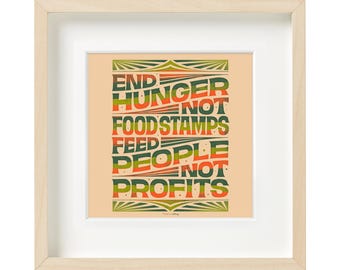 End Hunger Feed People Wall Decor (Digital Download)