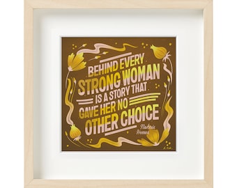 Inspirerende vrouwencitaat Art Print: feministische galerijmuur (digitale download)