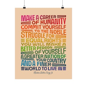 IMPRIMIR: Haga una cita profesional de MLK Carteles verticales mate