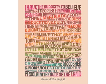 PRINT: Audacity MLK Quote Matte Vertical Posters