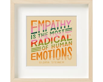 Gloria Steinem Quote Art: Colorful Feminist Wall Decor (Digital Download)