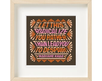 Mariame Kaba Quote Art: Colorful Feminist Wall Decor (Digital Download)