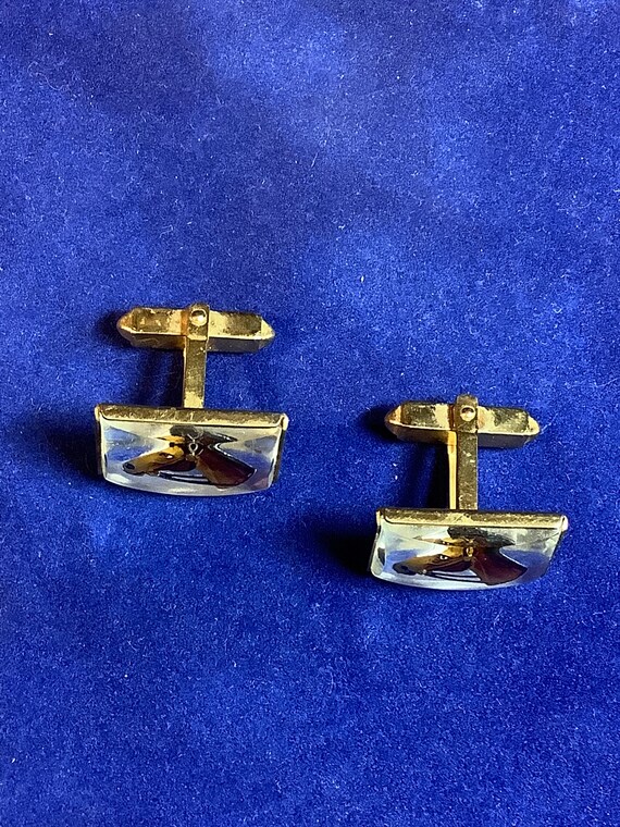 Equestrian Horse Intaglio Cuff Links Signed Anson - image 6