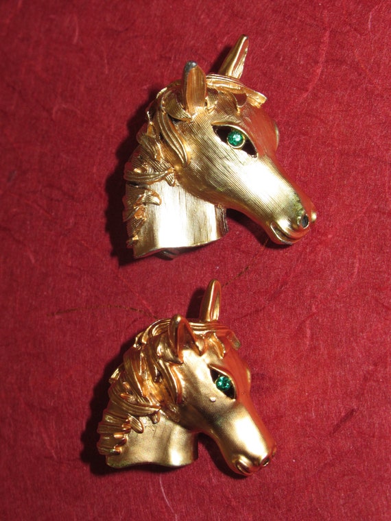 Vintage Horse Head Scatter Pins Figural Brooch Eq… - image 4