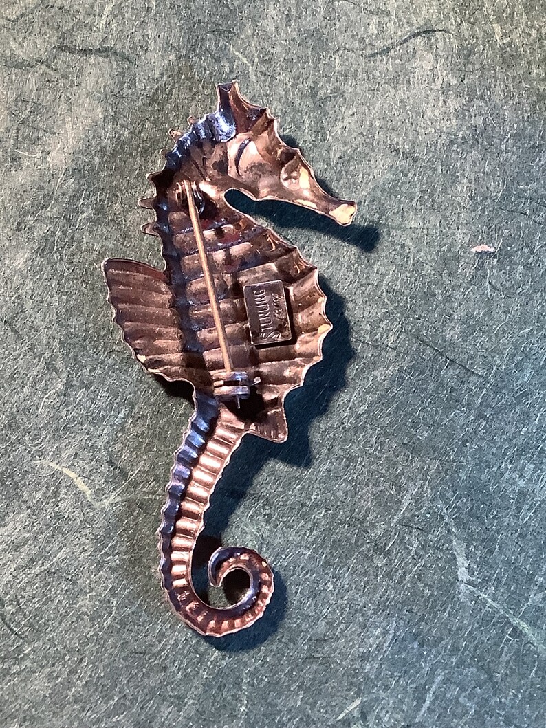 Lang Sterling Seahorse Brooch zdjęcie 3