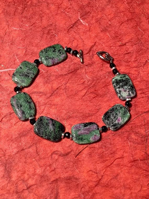 Ruby in Zoisite Gemstone Bracelet - image 5