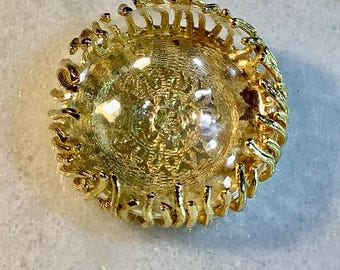 Hattie Carnegie Large Glass Brooch DIY
