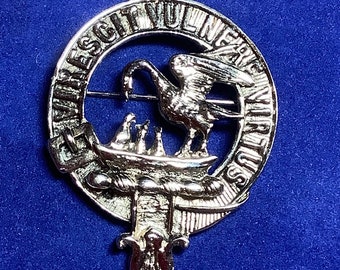 Scottish Stewart Clan Crest Kilt Pin or Brooch