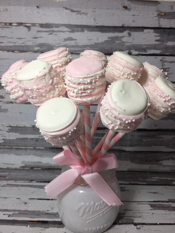pink sweets for baby shower