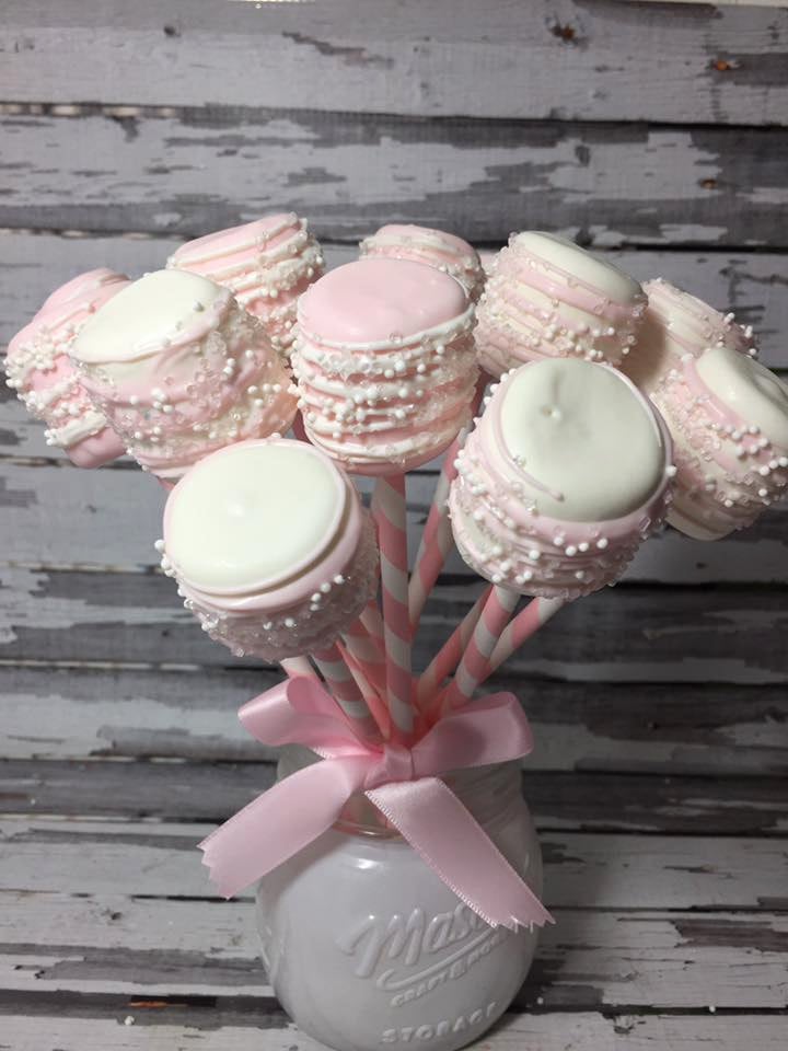 12 Chocolate Dipped Marshmallows First Birthday Party Baby Shower Favors Pink Princess Blush Pink Sweets Table Valentines Day Favors