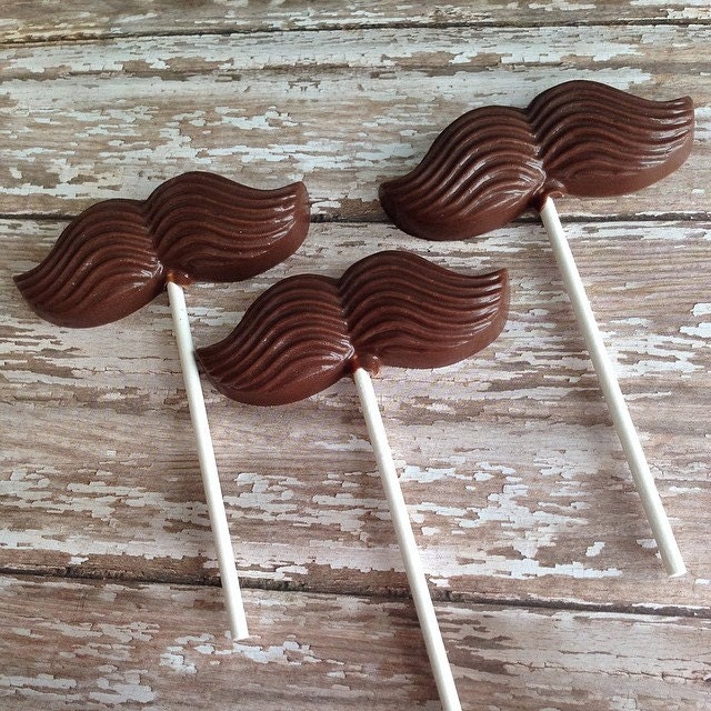 12 Sucettes A Moustache Au Chocolat Little Man Mario Birthday Etsy France