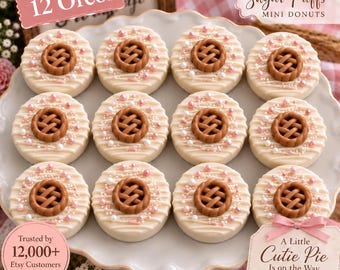 12 Cutie Pie Baby Shower Oreos, Little Cutie Pie Is on the Way Treats, Pink Baby Shower Favors, Girl Baby Shower Desserts, Pie Theme Party