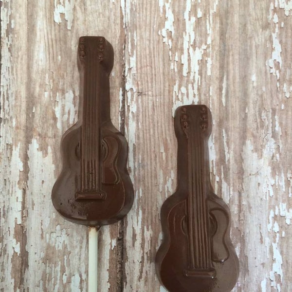 12 Chocolate Guitar Rock Star Party Favors Sweets Table Candy Buffet Guitars Music Lover Band Rehersal Rockabilly Concert