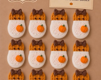 12 Pumpkin Nutter Butter Baby Cookies, Baby Shower Cookies, orange Pumpkin Baby Shower Favors, First Birthday Cookies, Fall Baby Shower Trea